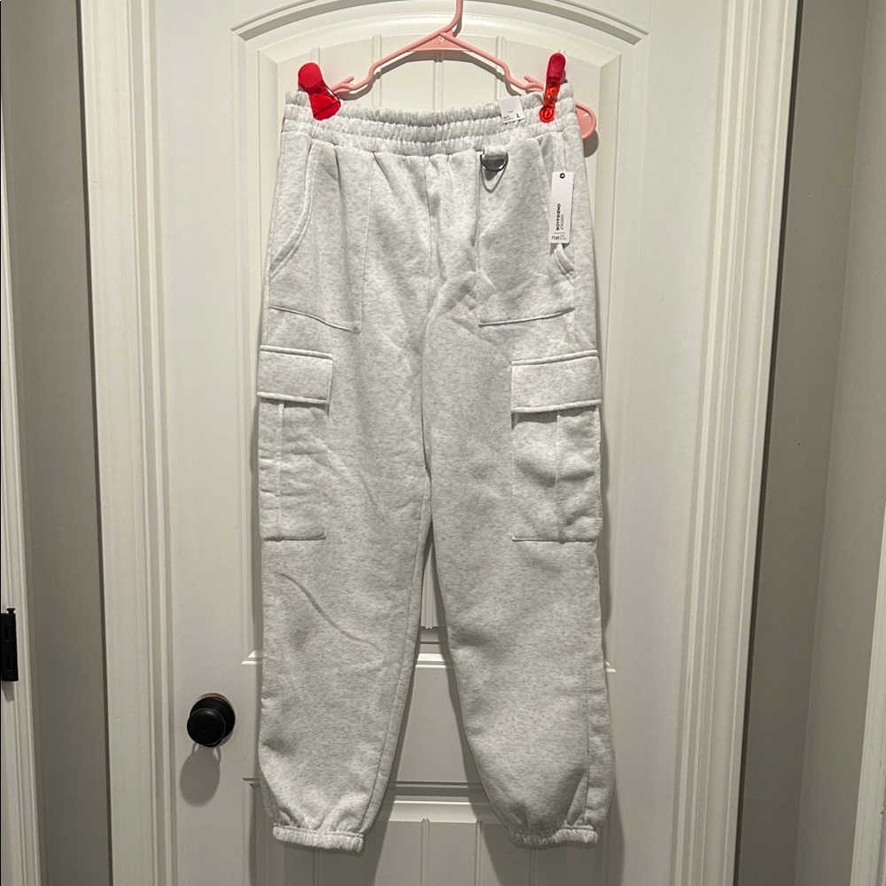 Rue21 Gray Track Pants Relaxed Fit Joggers